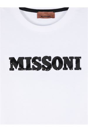 tshirt in cotone bianco MISSONI KIDS | MV8A11J0177100